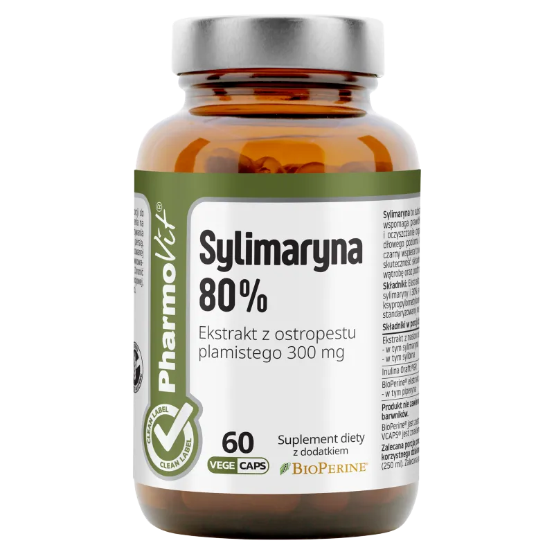 Pharmovit Sylimaryna 80%, suplement diety, 60 kapsułek