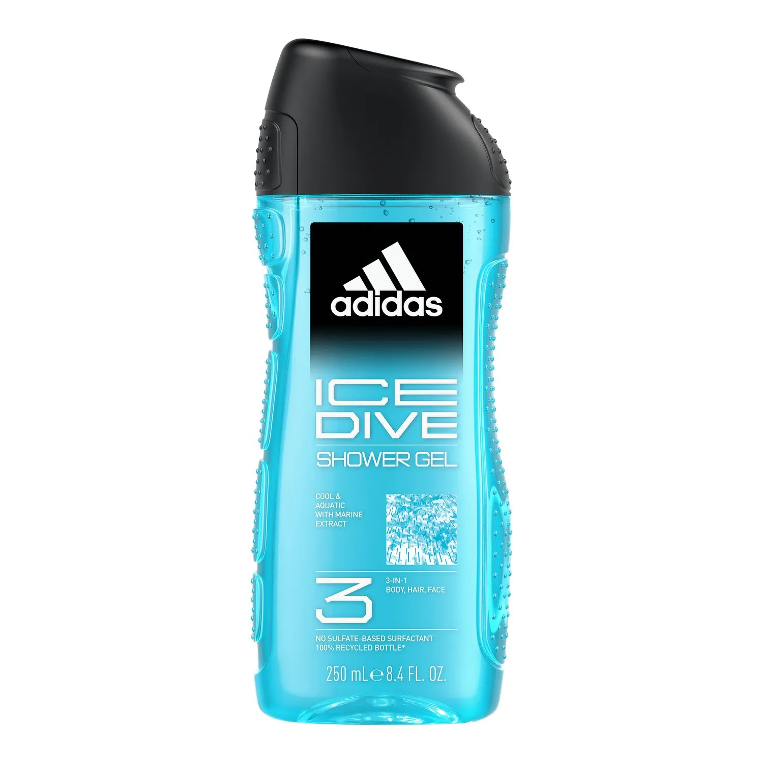 adidas Ice Dive żel pod prysznic 3w1 dla mężczyzn, 250 ml