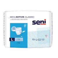 Seni Active Classic, elastyczne majtki chłonne, large 100-135 cm, 10 sztuk