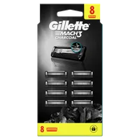Gillette Mach3 Charcoal Ostrza wymienne do maszynki do golenia dla mężczyzn, 8 szt.