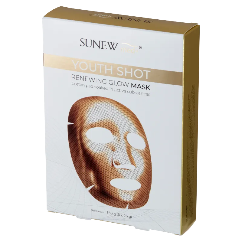 SunewMed+ Maska zastrzyk młodości regeneracja + glow, 150 g (6 x 25 g)