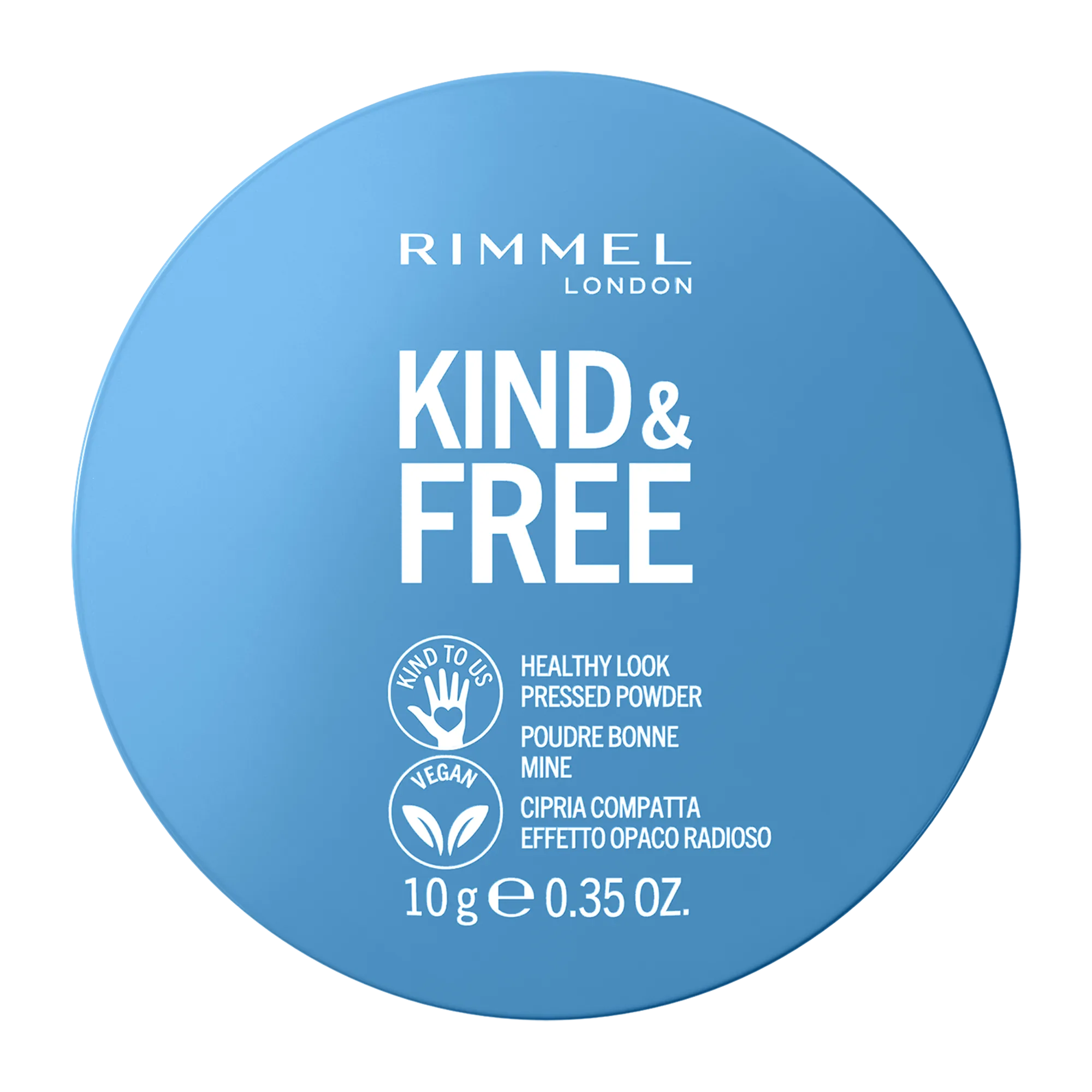 Rimmel Kind & Free Wegański Puder prasowany 001 Translucent, 10 g
