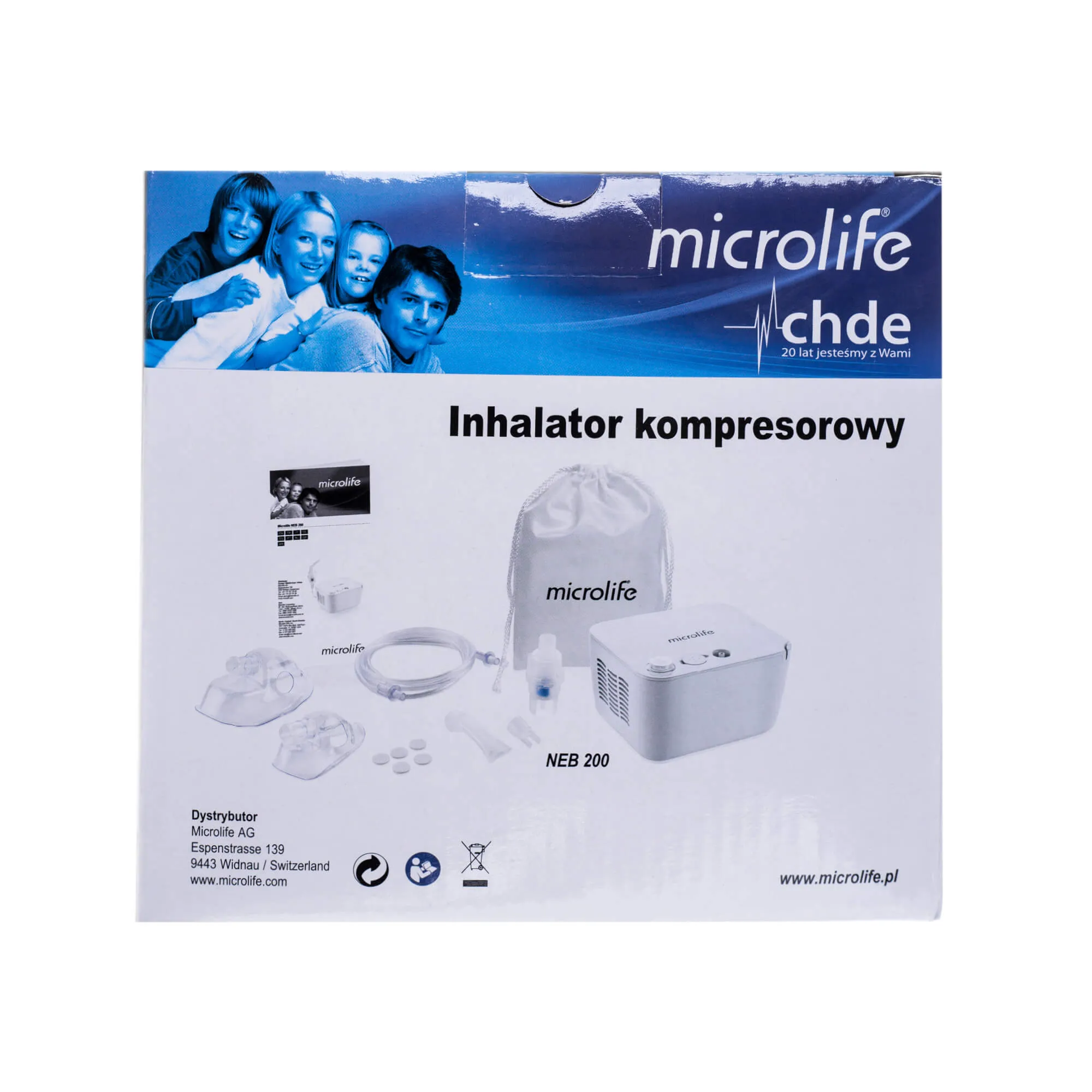 Microlife Neb 200, inhalator tłokowy, 1 sztuka 
