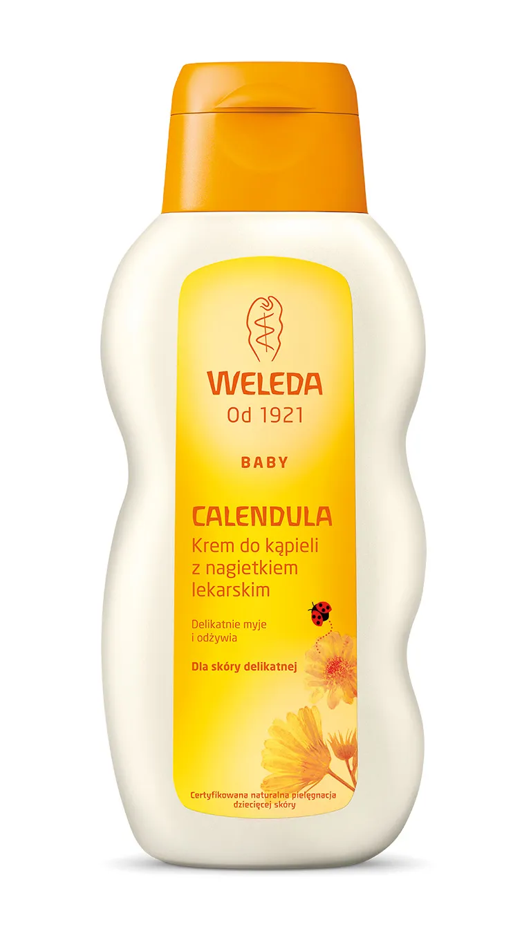Weleda Calendula, krem do kąpieli dla niemowląt i dzieci z nagietkiem lekarskim, 200 ml