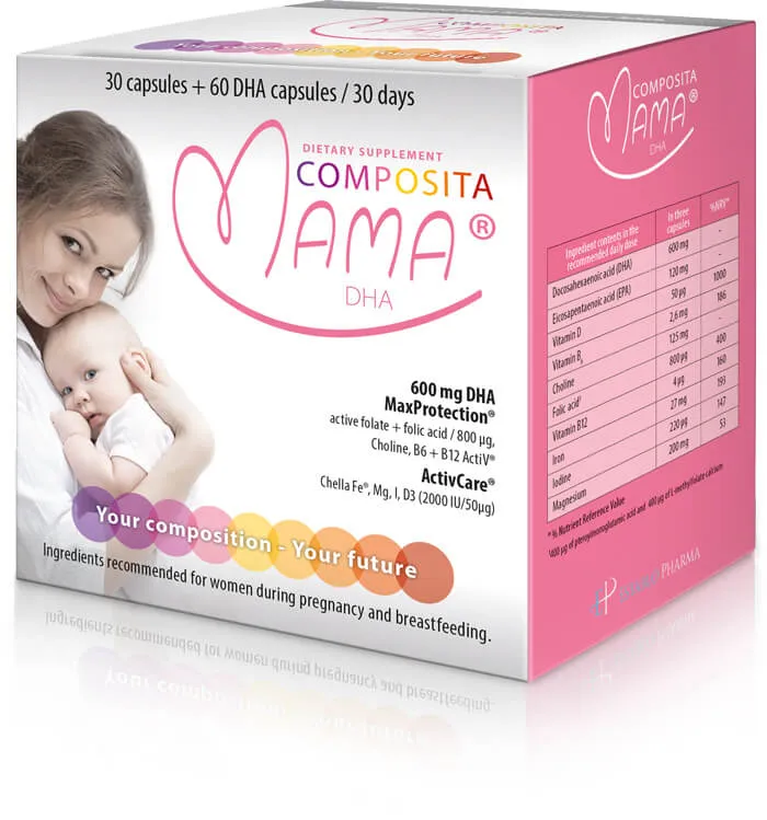 Composita Mama DHA, suplement diety, 30 + 60 kapsułek