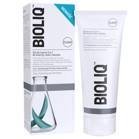 Bioliq Clean, żel do mycia twarzy, ciała i włosów 3w1, 180 ml