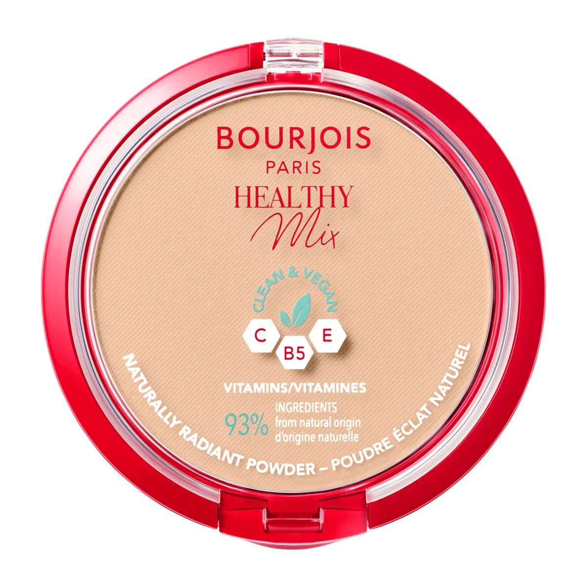 Bourjois Healthy Mix Wegański puder prasowany nr 03 Golden Beige, 10 g 