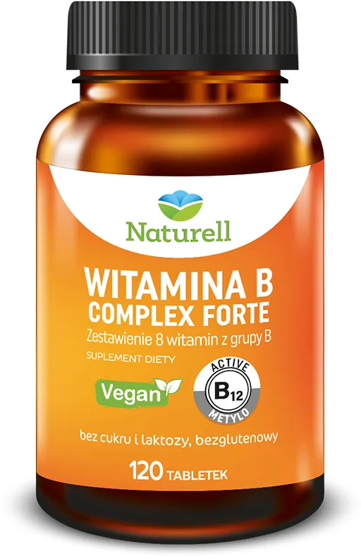 Naturell, Witamina B Complex Forte, 120 tabletek