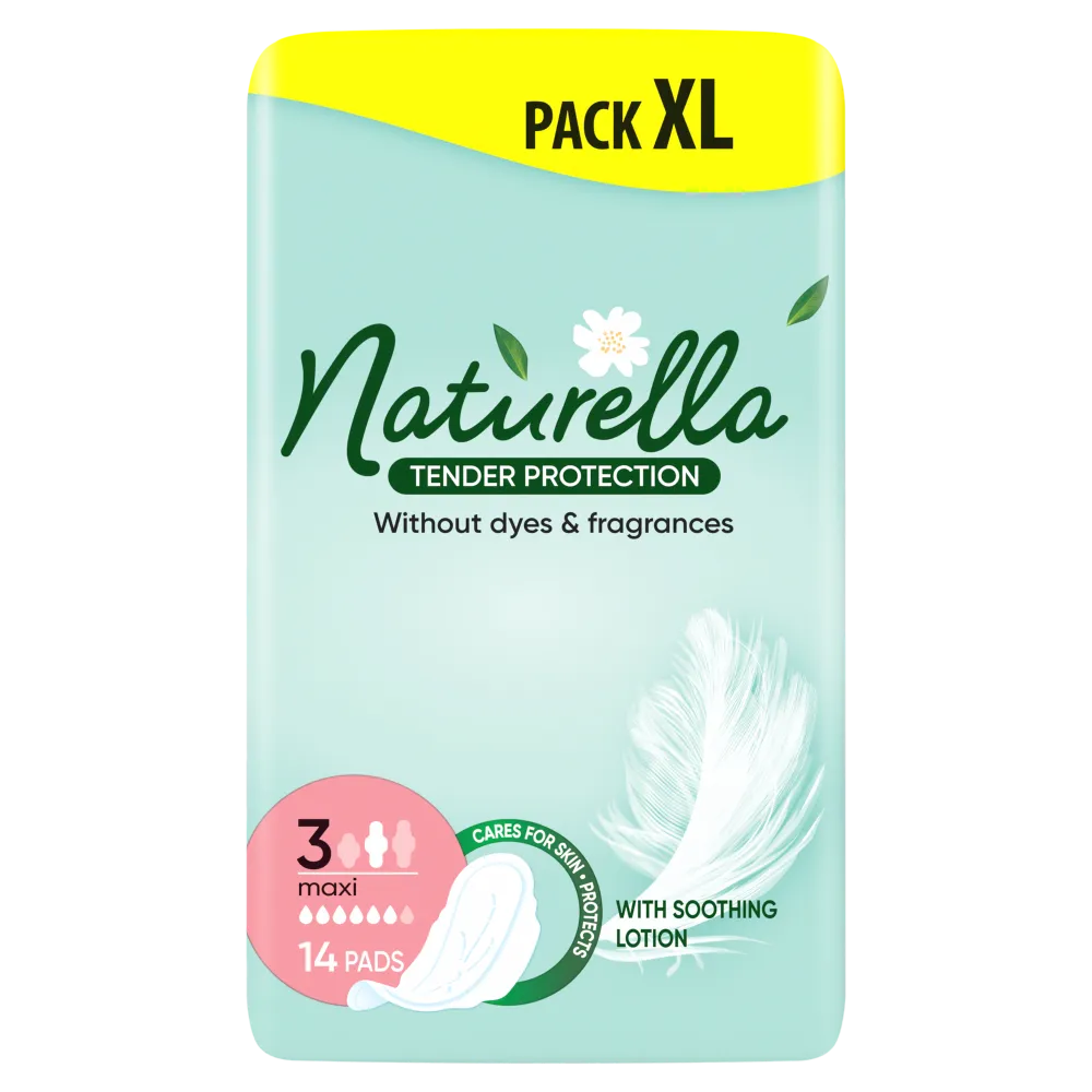 Naturella Tender Protection Maxi podpaski bez barwników i substancji zapachowych, 14 szt