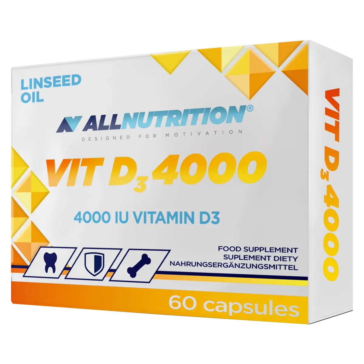Allnutrition VIT D3 4000 IU suplement diety, 60 kapsułek