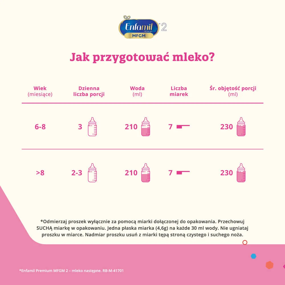 Enfamil Premium 2 MFGM. mleko nastepne od 6  do 12 miesiąca, 800 g 