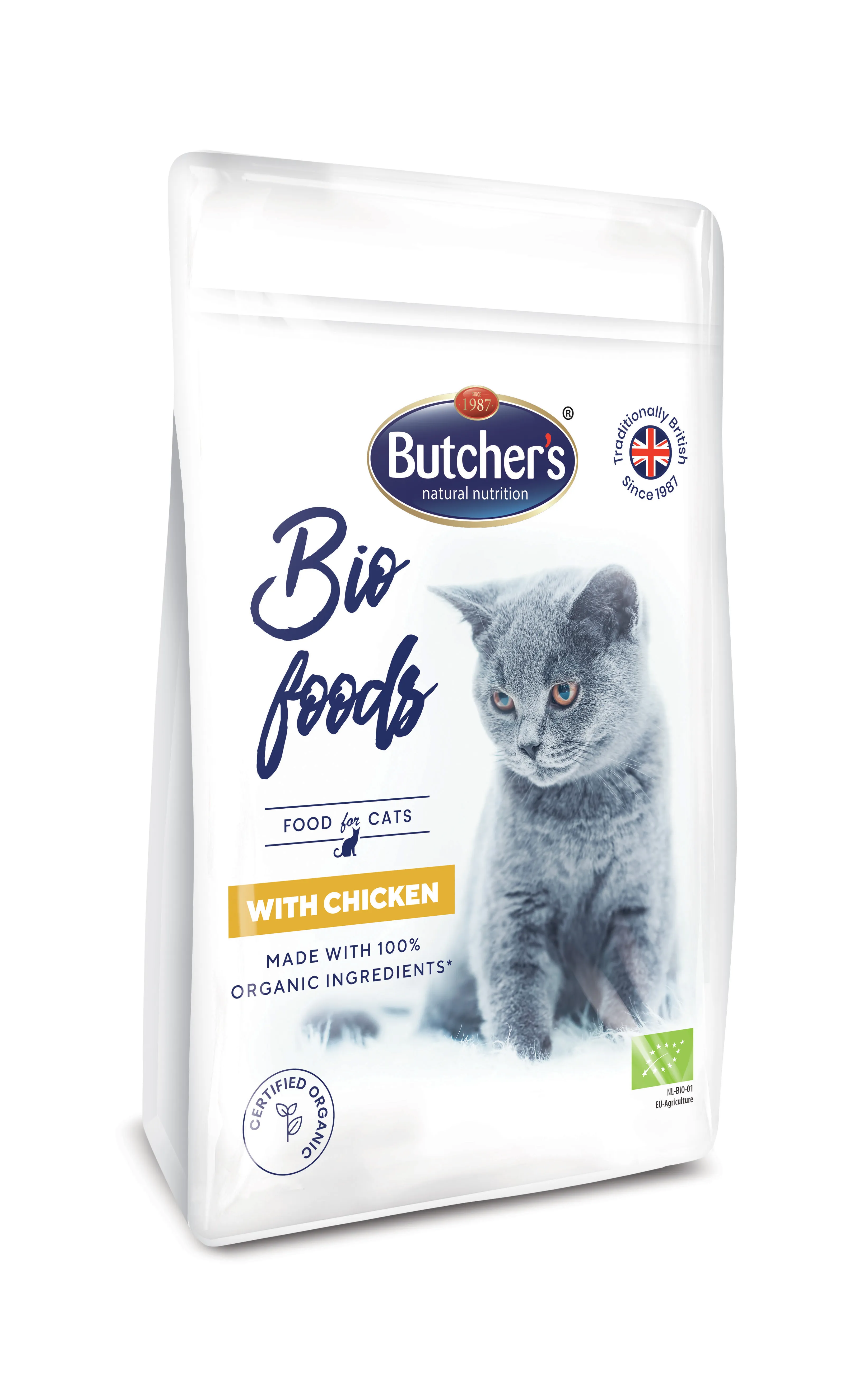 Butchers’s Bio Foods ekologiczna sucha karma z kurczakiem dla kotów, 800 g