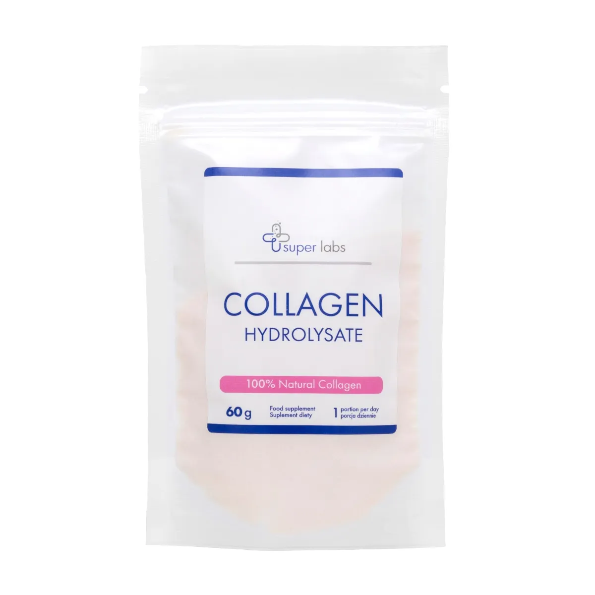 Super Labs Collagen Hydrolysate, suplement diety, 60 g
