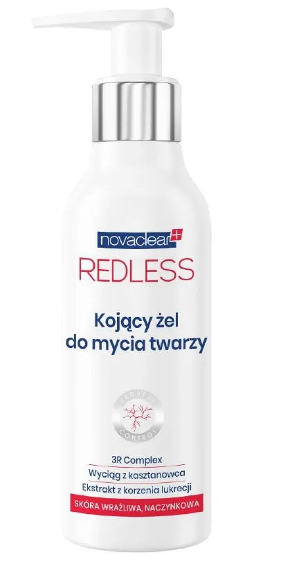 Novaclear Redless, Kojący Żel do mycia twarzy, 150 ml