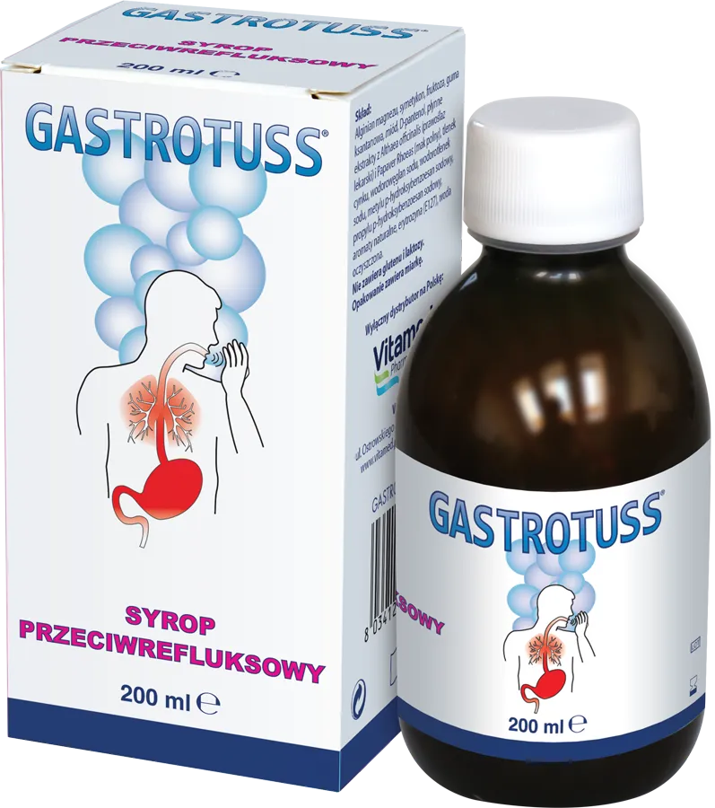 Gastrotuss, syrop przeciwrefluksowy, 200 ml