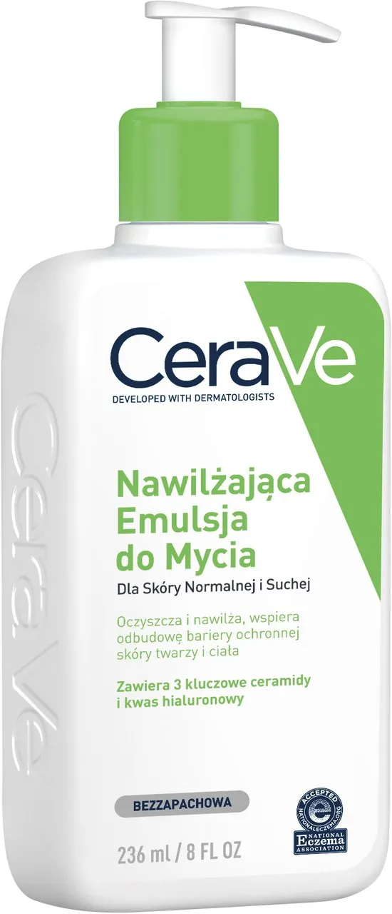 CeraVe, emulsja nawilżająca do mycia z ceramidami, 236 ml