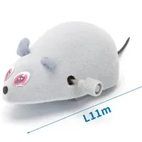 Nobleza mysz nakręcana dla kota 7x5 cm szara, 1 szt.