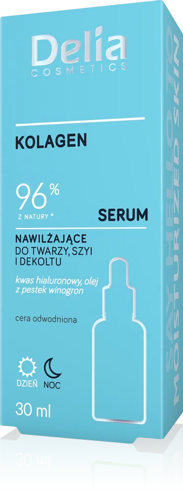 Delia Nawilżające serum do twarzy z kolagenem, 30 ml