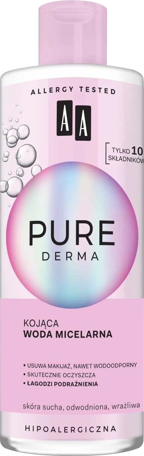 AA Pure Derma kojąca woda micelarna, 400 ml