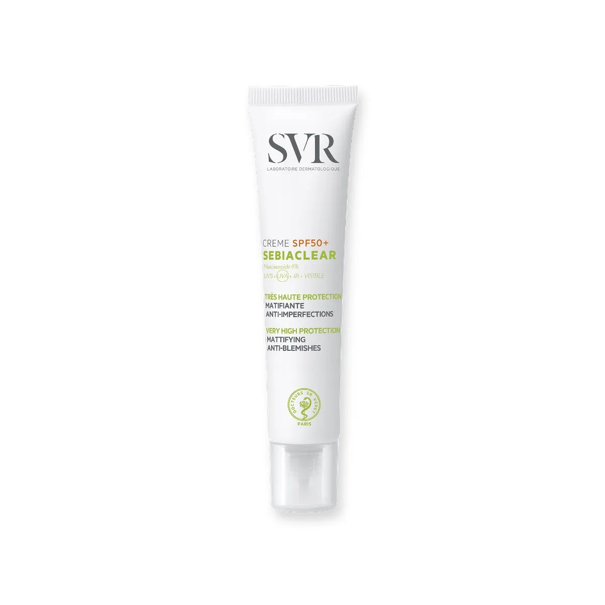 SVR Sebiaclear Creme SPF 50+, krem ochronny o działaniu matującym do skóry trądzikowej, 40 ml
