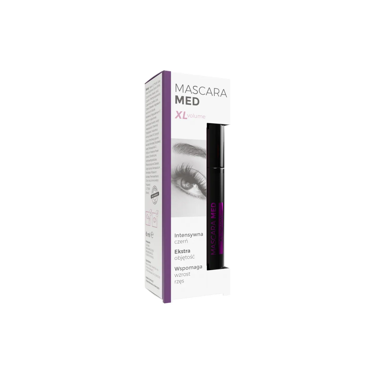 Mascara Med XL-Volume, tusz do rzęs, kolor czarny, 6 ml