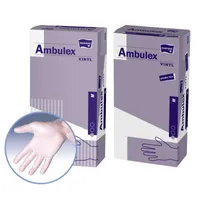 Ambulex Vinyl Rękawiczki jednorazowe winylowe pudrowane rozmiar M, 100 sztuk