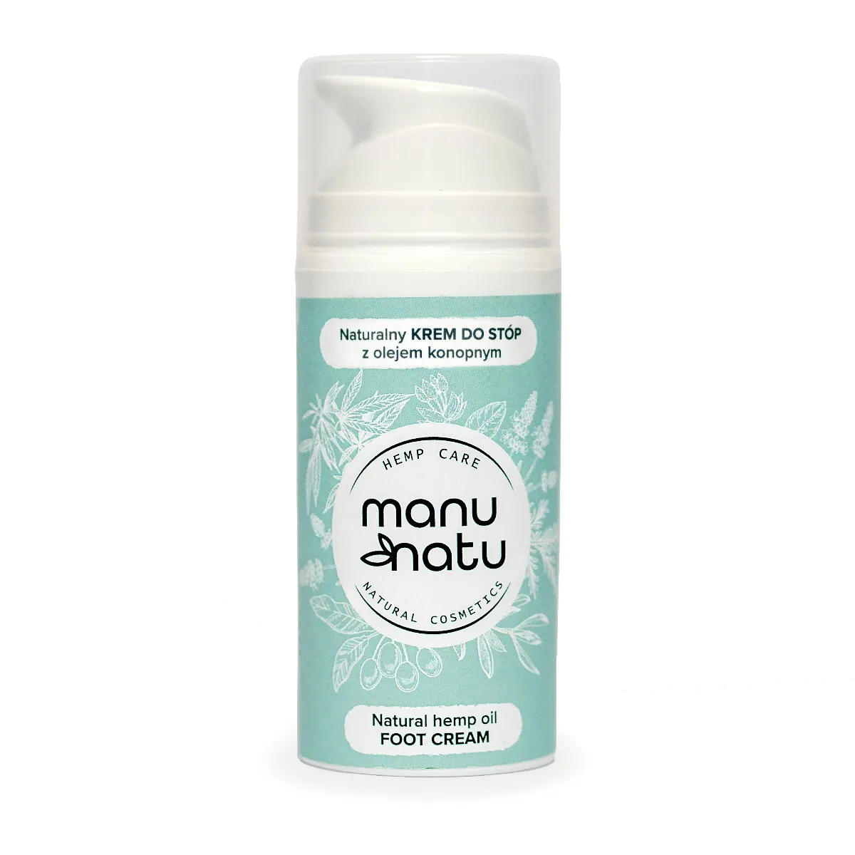 Manu Natu Hemp Care Naturalny krem do stóp, 100 ml