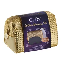 GLOV Golden Dreams Set Zestaw akcesoriów do demakijażu z maską do spania, 1 szt.