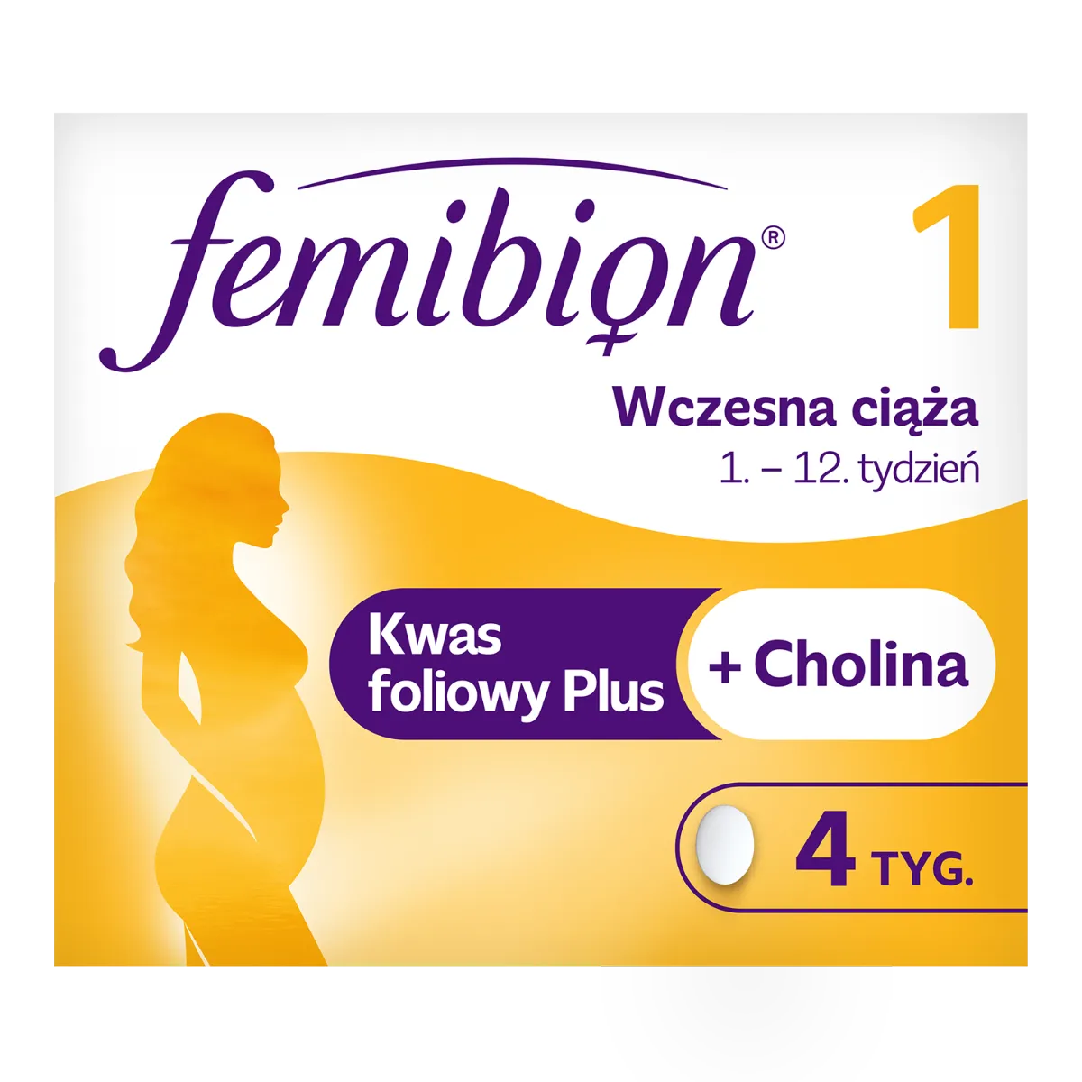 Femibion 1 Wczesna ciąża, suplement diety, 28 tabletek