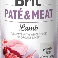 Brit Pate&Meat Lamb Mokra karma z jagnięciną dla psa, 400 g