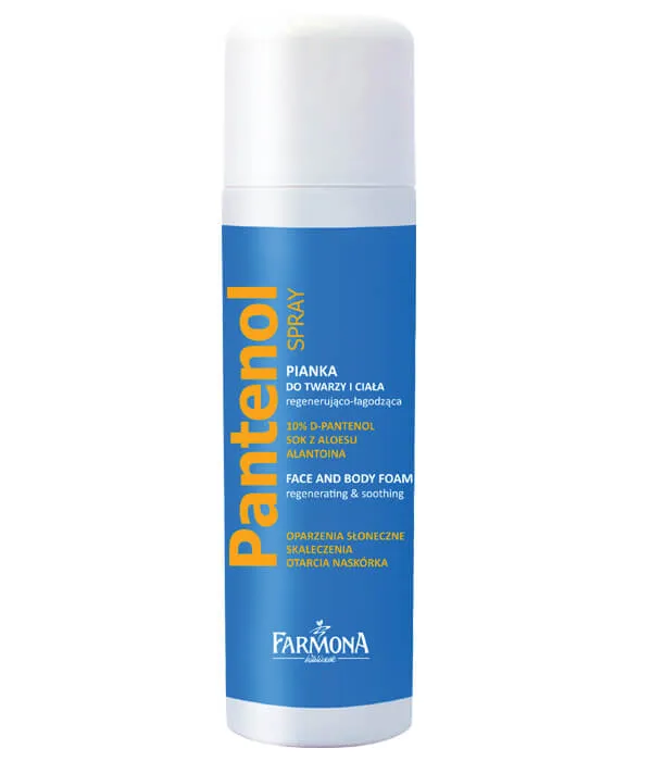 Farmona Pantenol Spray, pianka regenerująco - łagodząca do twarzy i ciała, 150 ml
