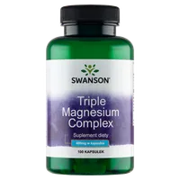 Swanson, Triple magnesium complex, 400 mg, suplement diety, 100 kapsułek