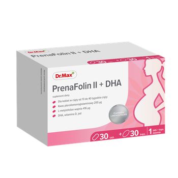 PrenaFolin II + DHA  Dr.Max, suplement diety, 30 tabletek + 30 kapsułek 