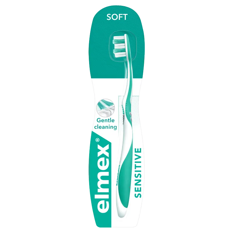 Elmex Sensitive Soft, szczoteczka do zębów, miękka, 1 sztuka 
