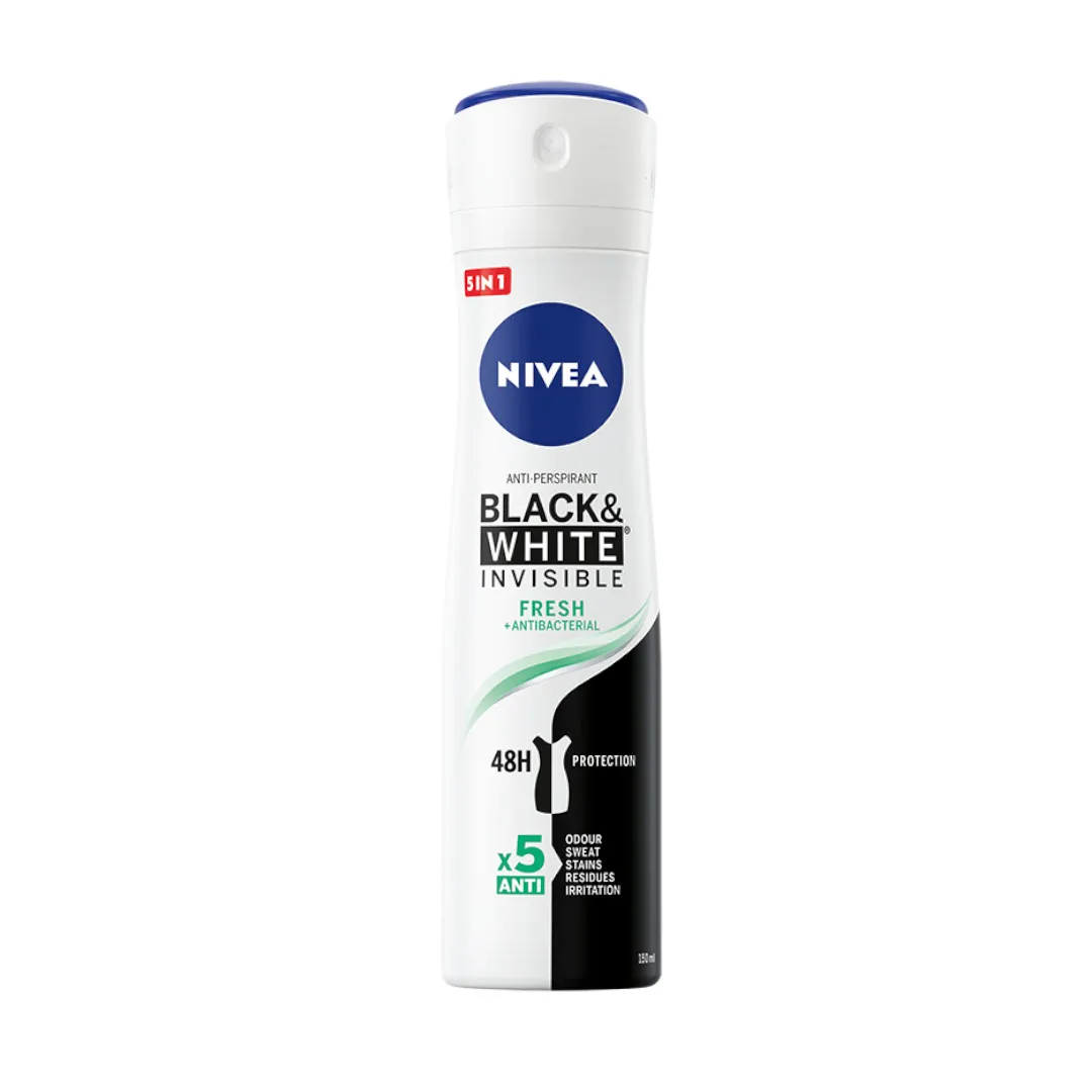 Nivea Black&White Fresh antyperspirant w spray'u, 150 ml