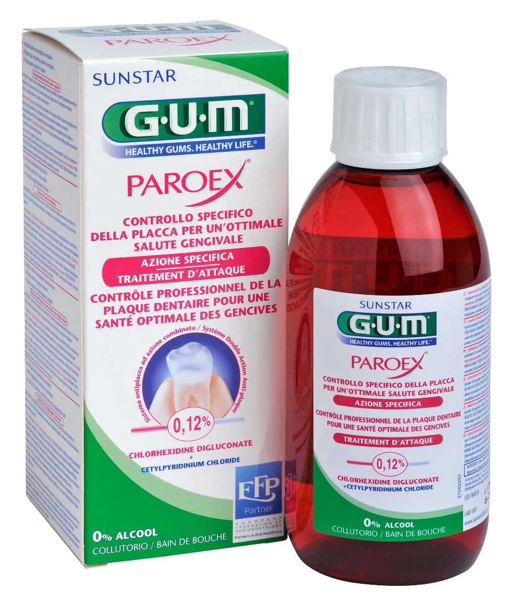 Sunstar Gum Paroex 0.12% CHX, płyn do płukania jamy ustnej, 300 ml