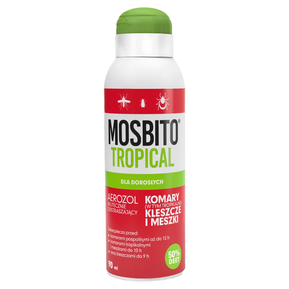 Mosbito Max Tropical spray na komary, kleszcze i muszki, 90 ml