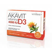Akavit witamina D3 4000 IU, suplement diety, 60 kapsułek