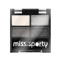 Miss Sporty Studio Color Quatro Eye Shadow paleta cieni do powiek, Real Smoky/Smoky Black, 5 g