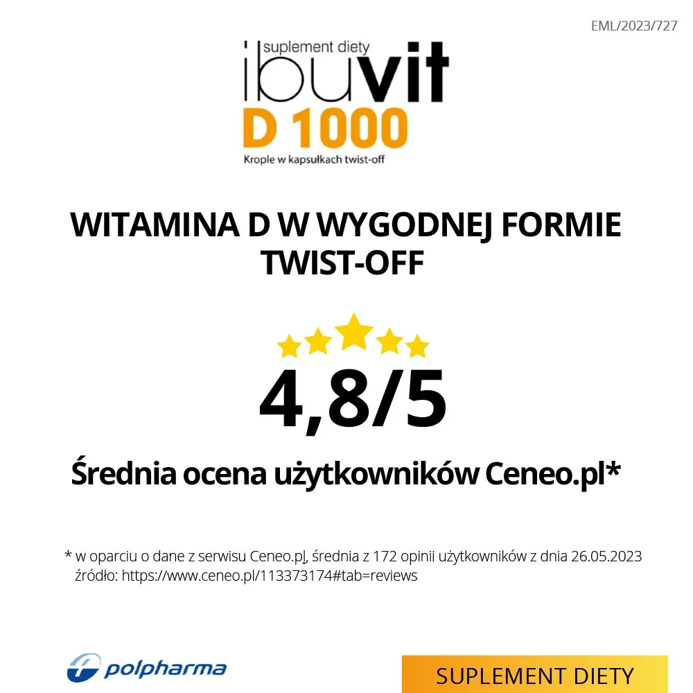 Ibuvit D 1000, 30 kapsułek twist-off 