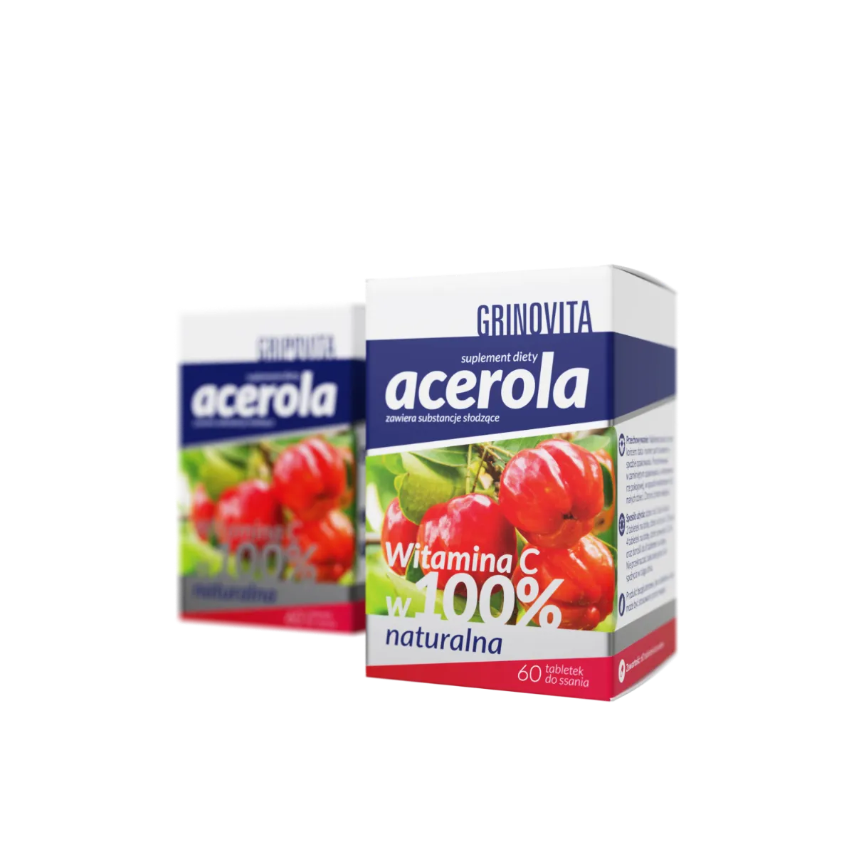 Acerola Grinovita, suplement diety, 60 tabletek do ssania 