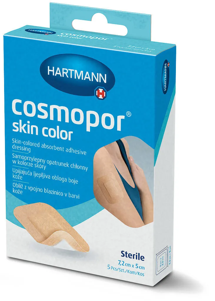 Opatrunek Cosmopor Skin Color, 7,2 cm x 5 cm, op. 5 szt.