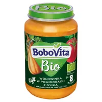 BoboVita wołowina w pomidorach z dynią i makaronem po 8 miesiącu życia, 190 g