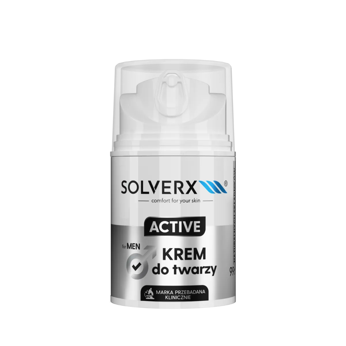 Solverx Active Men Krem do twarzy, 50 ml