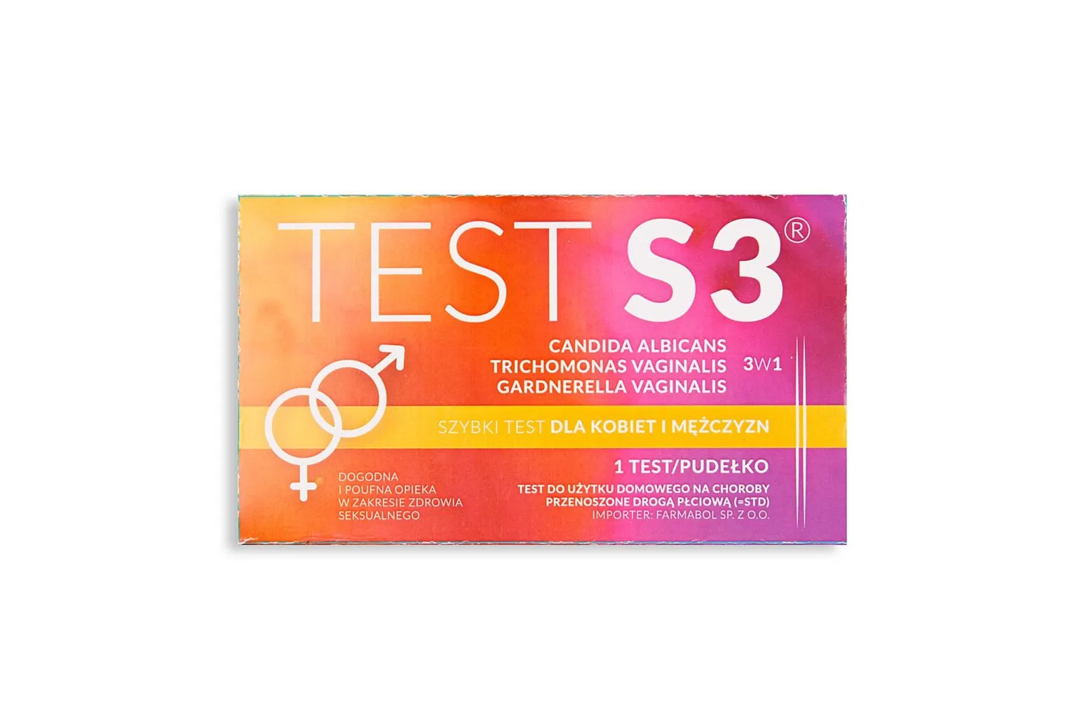 JD Biotech Test S3 dla kobiet i mężczyzn na choroby przenoszone drogą płciową, 1 szt.