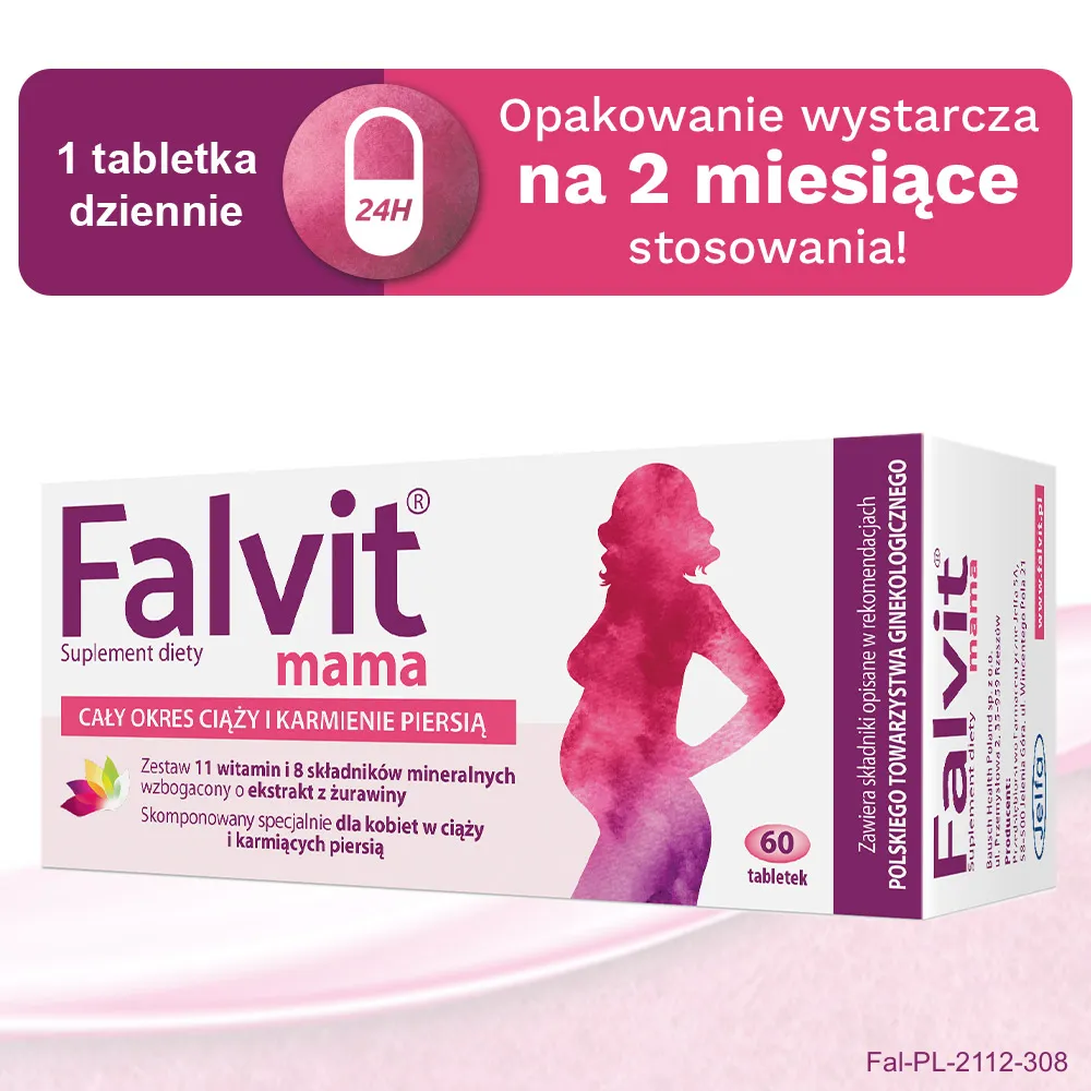 Falvit mama, suplement diety, 60 tabletek 