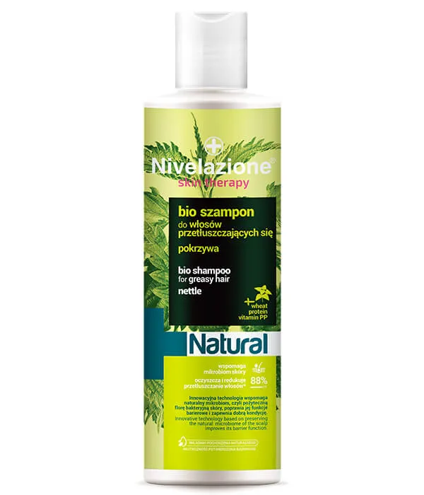 Nivelazione skin therapy Natural Bio szampon do włosów przetłuszczających się, 300 ml