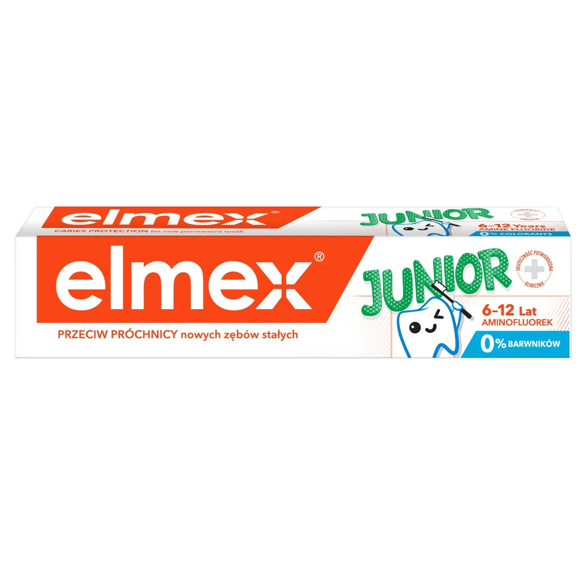 elmex® Junior 6-12 lat pasta do zębów, 75 ml