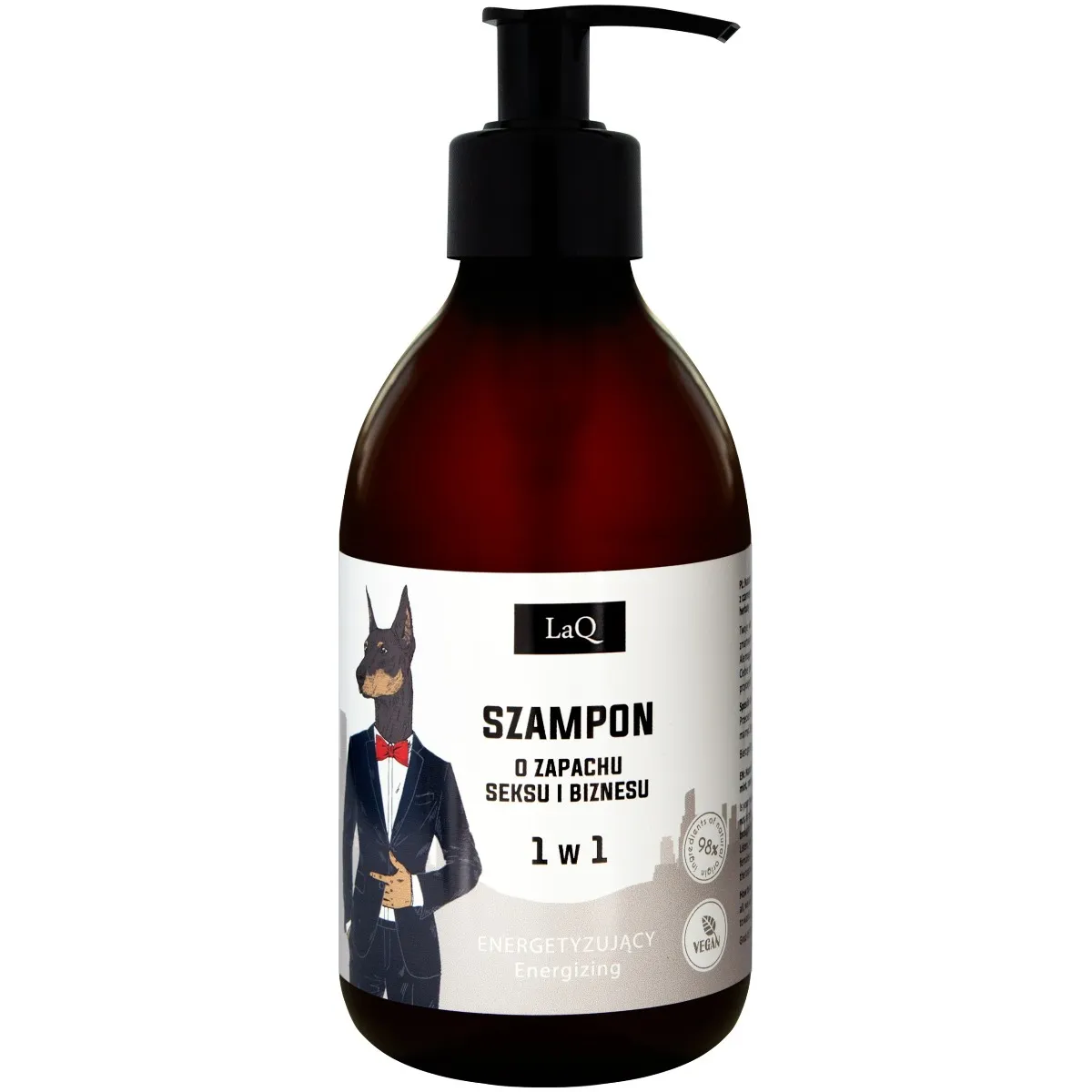 Zestaw Doberman:  Żel pod prysznic, 500 ml + szampon, 300 ml + olej do brody, 30 ml 