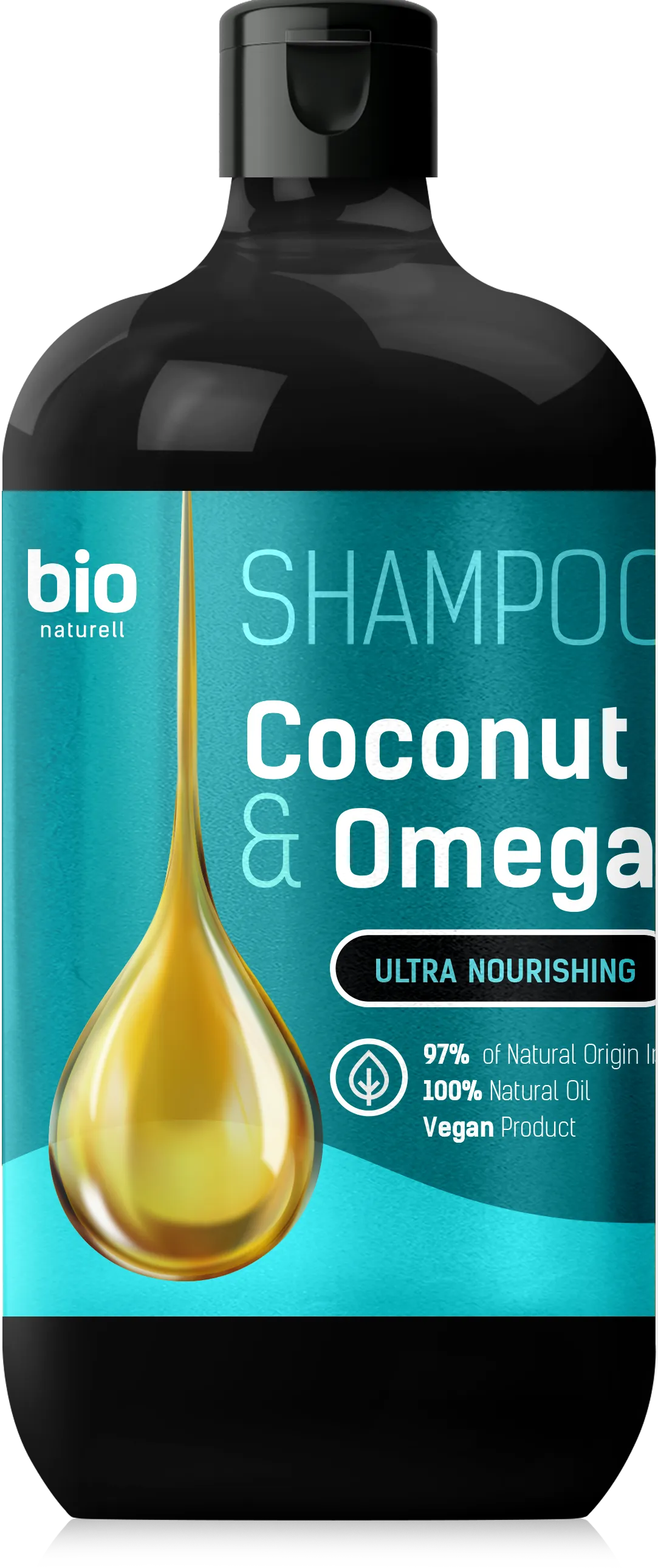 BIO Naturell Ultra Nawilżenie szampon do włosów Olej kokosowy i Omega 3, 946 ml